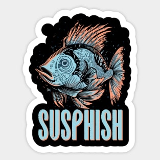 Susphish Crazy Fish Sticker